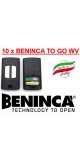 10 x BENINCA TO GO WV