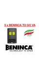 5 x Beninca TO GO 2VA