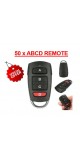 50 x ABCD Remotes 
